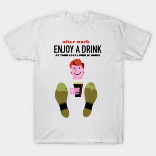 Enjoy a drink vintage style commercial T-Shirt